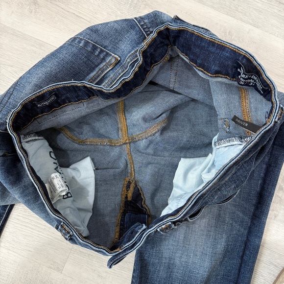 Buffalo David Bitton Faded Blue Relaxed Straight Driven Jeans Size 36 Inseam 27 - Picture 14 of 17